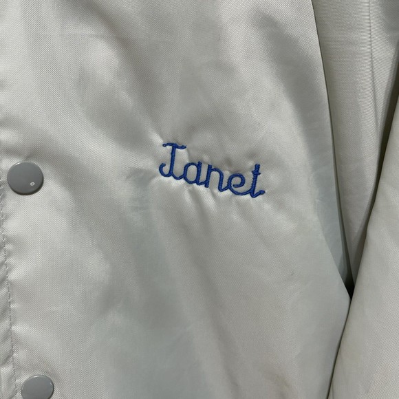 Vintage Hardee’s Nylon Jacket Large, Grey, Button Up, Hartwell USA, Janet - Picture 4 of 14